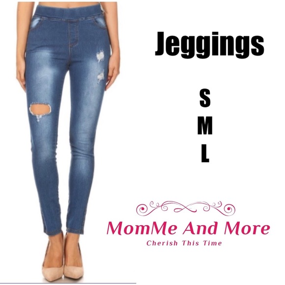 womens denim jeggings